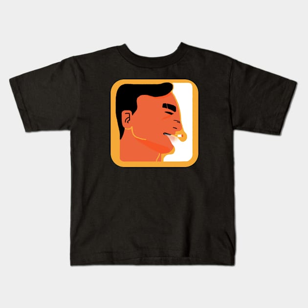 Smoker Kids T-Shirt by Khannoli